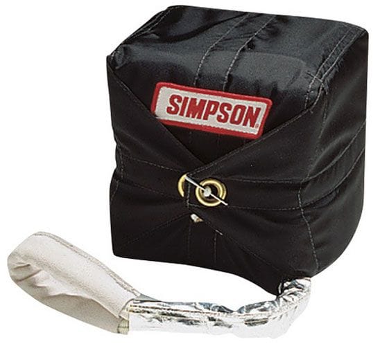 SIMPSON Red Chute With Black Nylon Pack, Up To 200 mph 10' Sky Jacker Drag Chute SI42020R Autofit