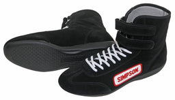SIMPSON Size 13 Black, SFI Approved High Top Driving Shoe SI28130BK Autofit