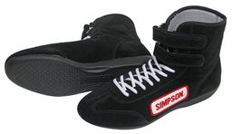 SIMPSON Size 7 Black, SFI Approved High Top Driving Shoe SI28700BK Autofit
