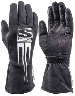 SIMPSON Small, Black, SFI Approved Predator Glove SI20800SK Autofit