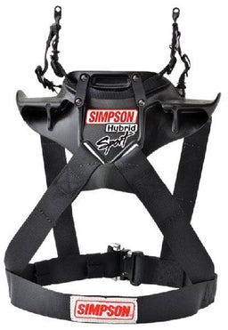SIMPSON Small - Chest 36-40", Sliding Tethers With No Post, FIA Approved 8858 Hybrid Sport - Head & Neck Restraint SI-HSSML11PA-FIA Autofit