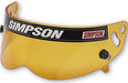 SIMPSON Suit Bandit, Super Bandit, Carbon Bandit, Drag Bandit, Diamond Back & Replacement Visor - Amber SI89403A Autofit