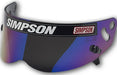 SIMPSON Suit Simpson X Bandit, Diamondback, Skull & RX Helmets Replacement Visor - Iridium SI1023-12 Autofit
