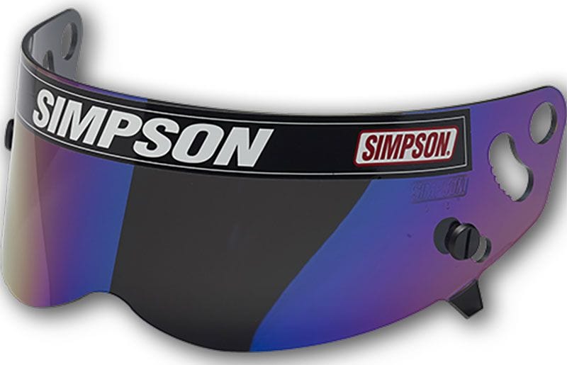 SIMPSON Suit Simpson X Bandit, Diamondback, Skull & RX Helmets Replacement Visor - Iridium SI1023-17 Autofit