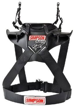 SIMPSON X-Large - Chest 48-52", Sliding Tethers With No Post, FIA Approved 88 Hybrid Sport - Head & Neck Restraint SI-HSXLG11PA-FIA Autofit