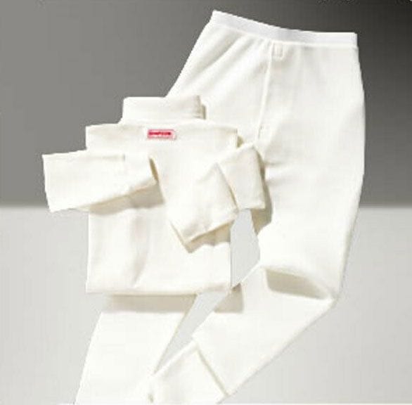 SIMPSON X-Large, White Top, Turtleneck, Long Sleeve, SFI Approved Nomex Waffle Knit Underwear SI20500XL Autofit