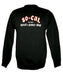 So Cal Speedshop Black Small SO-CAL Speed Shop Cycle Script Crew Neck Sweatshirt SOSSM-7012SC-10S Autofit