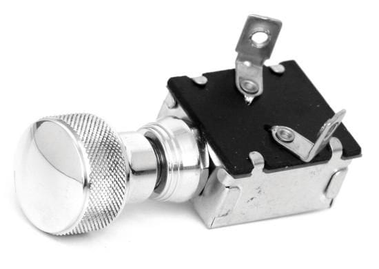 So Cal Speedshop SO-CAL Speed Shop Polished Knurled Speed Knob 2 Position Headlight Light Switch Autofit