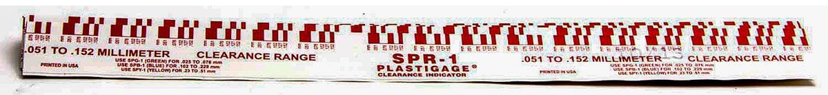 SPEEDPRO (Red Strip) .002-.003 Measurement Range Plastigage (Plasti Gauge) SPR-1 Autofit