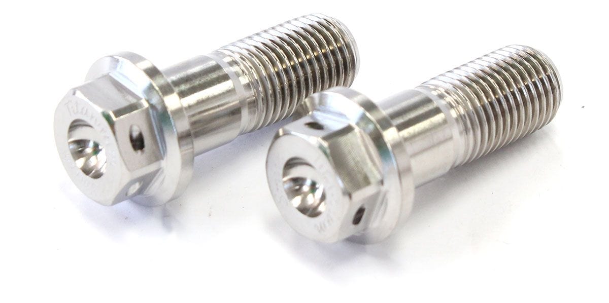 SPEEDWAY 3/8"-24 x 1" UHL (Pair) Titainium Brake Caliper Bolt Kit SPPLF-CM-KIT Autofit