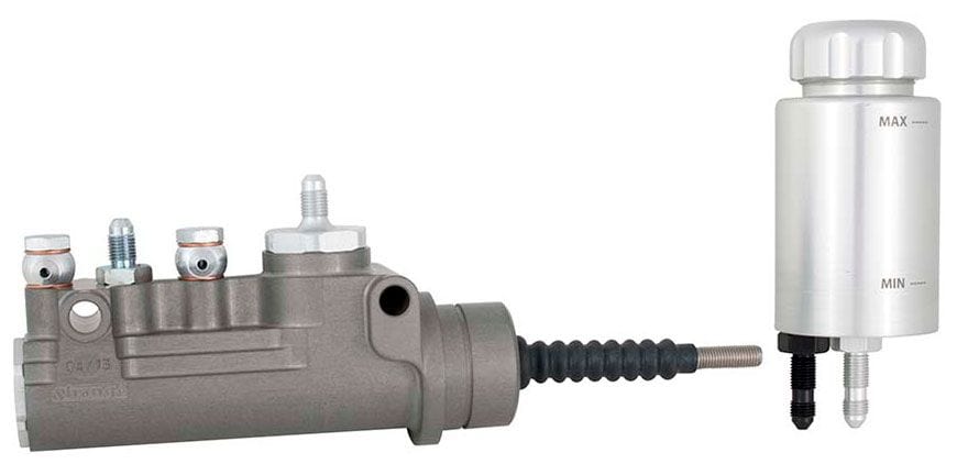 STRANGE Suit Funny Car & Pro Mod / Doorslammer With .875" Bore Dual In-Line Master Cylinder & Remote Reservoir Kit STB3370 Autofit