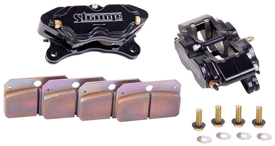 STRANGE With Mounting Hardware & Metallic Pads (Race Use Only) 4 Piston Brake Caliper STB1855 Autofit