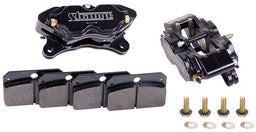STRANGE With Mounting Hardware & Soft Pads (Race Use Only) 4 Piston Brake Caliper STB1850 Autofit