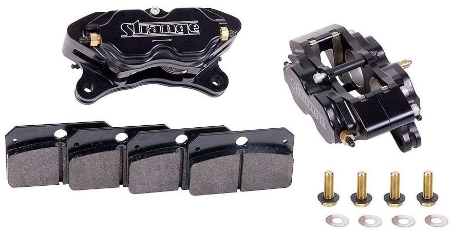 STRANGE With Mounting Hardware & Soft Pads (Race Use Only) 4 Piston Brake Caliper STB1850 Autofit