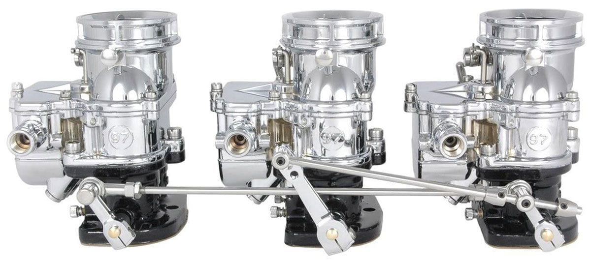 STROMBERG Suit 3 X 2 Chev With Edelbrock Tripower Stromberg Carburettors Progressive Carburettor Linkage Kit - Chrome STROM9246PRO-CHR Autofit