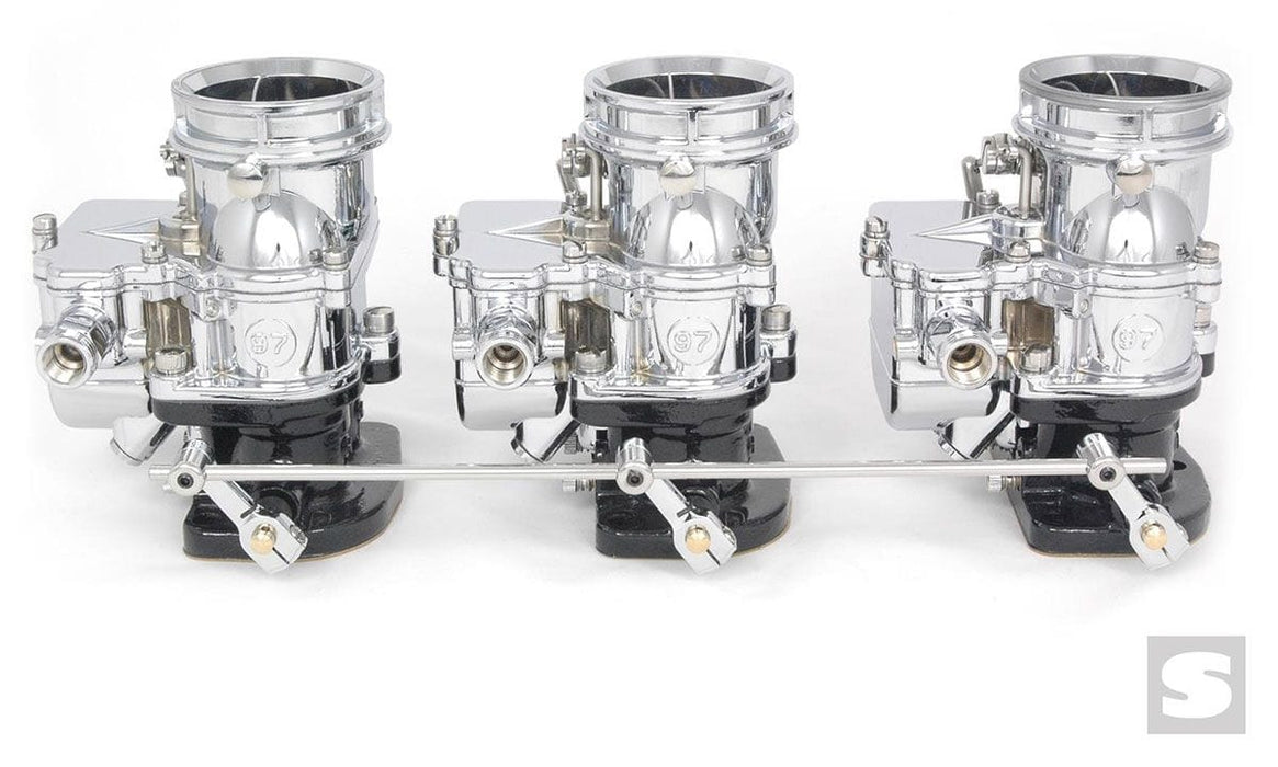 STROMBERG Suit 3x2 Chev With Edelbrock Tripower Carburettors 5-1/2" Spacing Two Step Linkage Kit STROM9246S-CHR Autofit