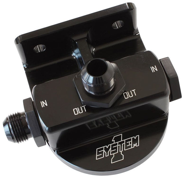 SYSTEMONE 1-1/2"-12 Thread suit HP6 Style Filter with 2x -12AN Fittings Remote Filter Mount SY221-3P-12 Autofit