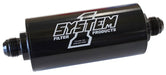 SYSTEMONE 2" O.D x 6" Long -10AN Ends. 30 Micron Medium Billet In-Line Fuel Filter Black Anodized SY201-203410-B Autofit