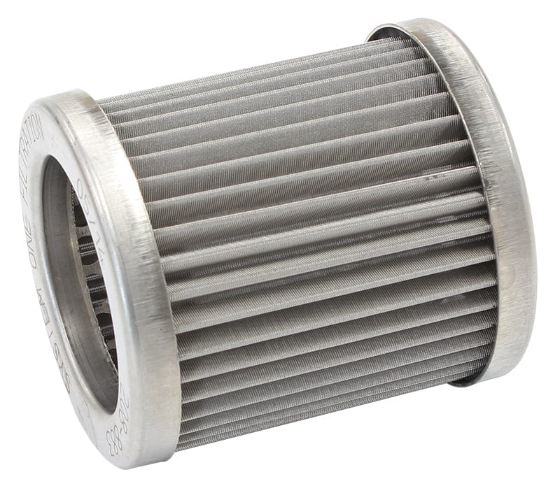 SYSTEMONE 35 Micron Suit 3-3/4" Long x 3" O.D Billet Oil Filters SY210-314 & SY Replacement Stainless Steel Element SY208-883 Autofit