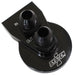 SYSTEMONE Suit 2-Bolt Flat Surface Mount With -12AN Inlet/Outlet Remote Filter Mount - Black SY221-90004-12-B Autofit