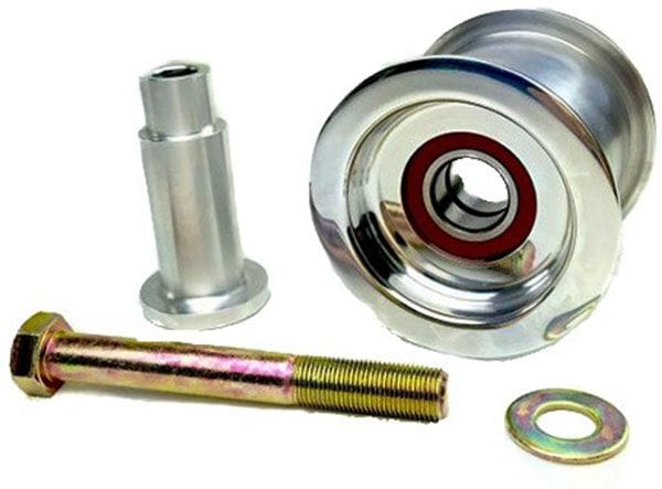 TBS 4" O.D x 3" Wide x 1-3/4" Length, Polished Idler Puller Assembly B4100 Autofit