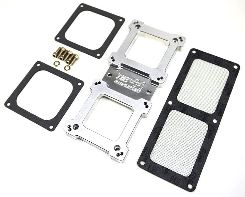 TBS Suit 4150 Carburettor, Sideways Mount Billet Dual Carb Adaptor B4300 Autofit