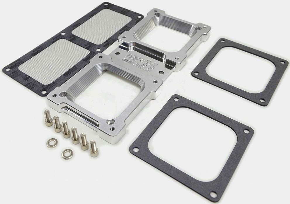 TBS Suit 4500 Carburettor, Sideways Mount Billet Dual Carb Adaptor B4305 Autofit