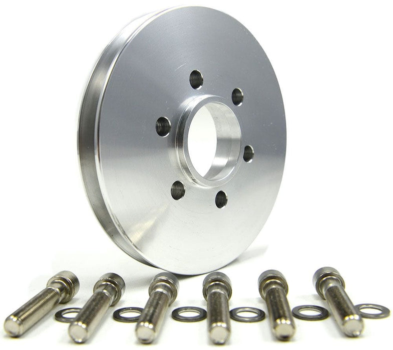 TBS Suit BB Chev With 6-Bolt Hub, 1V, Polished Accessory V-Pulley B4212 Autofit