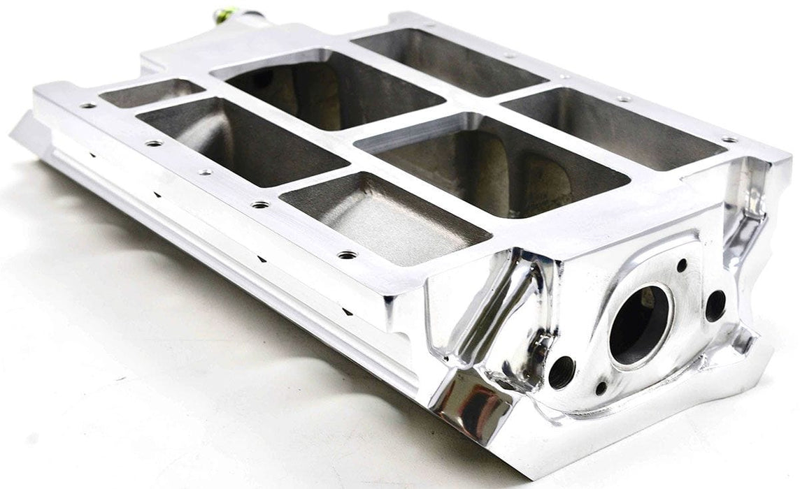 TBS Suit BB Chev With Tall Deck, Rectangle Port Blower Manifold Polished B2520 Autofit