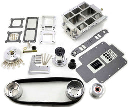 TBS Suit SB Chev 327-350, 2V accessory, Polished 6V-71 Blower Drive Kit B2601 Autofit