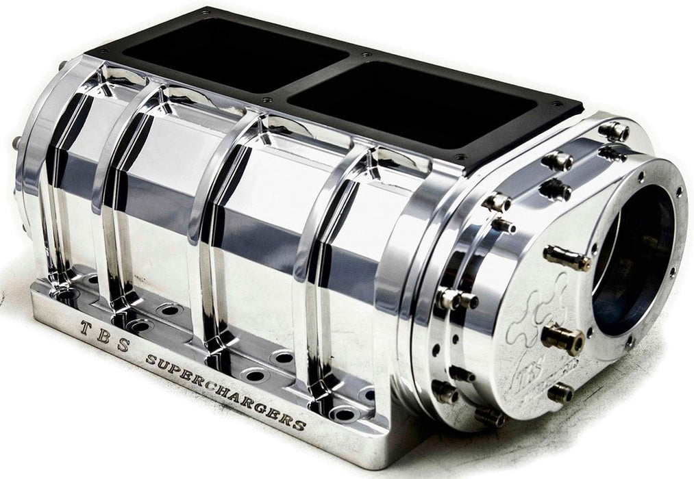 TBS With 3-Lobe Cast Rotors (327ci), Polished Retro Billet 6V-71 Blower B2005 Autofit