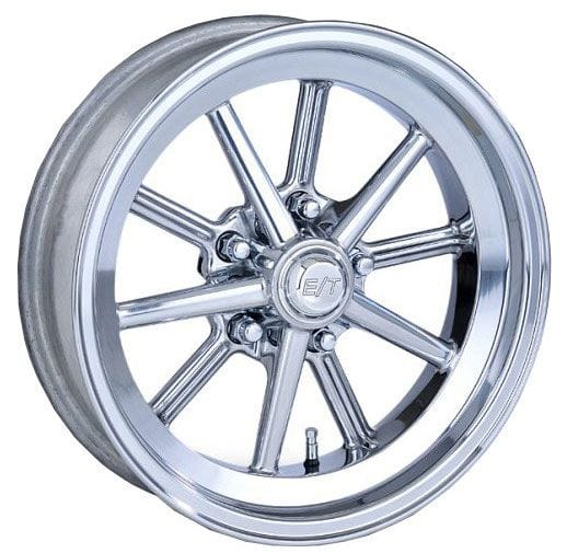 TEAM3 10 Spoke, 15" x 6" x 3-3/4" BS With 5 x 4.5" BC 1 Piece E-T Gasser Polished Rim ET56XPP45 Autofit