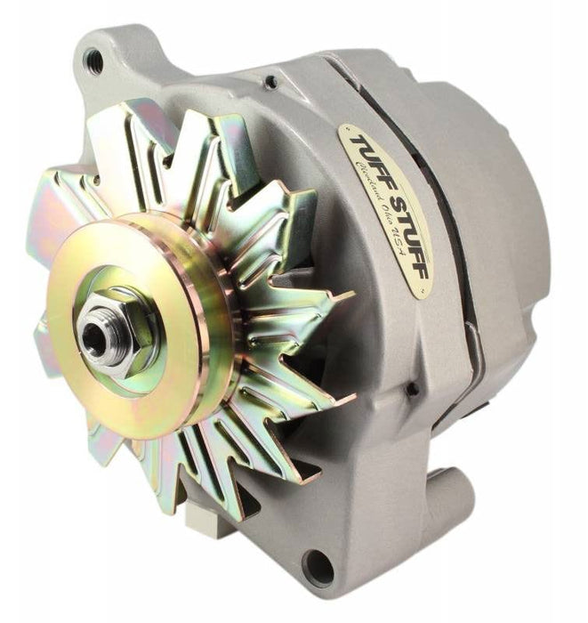 TUFFSTUFF 100 AMP, 1 Wire, Internal Regulator, Single V Groove Pulley Natural Cast Smooth Ford Alternator TUF7068 Autofit