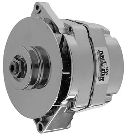 TUFFSTUFF 100 AMP, 1 Wire, Internal Regulator, Single V Groove Pulley Polished GM 10SI Style Alternator TUF7127NDP Autofit