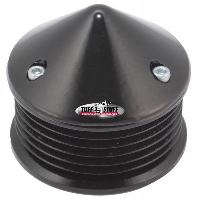 TUFFSTUFF 6-Groove Serpentine Black Bullet Nose Alternator Pulley TUF7653C Autofit