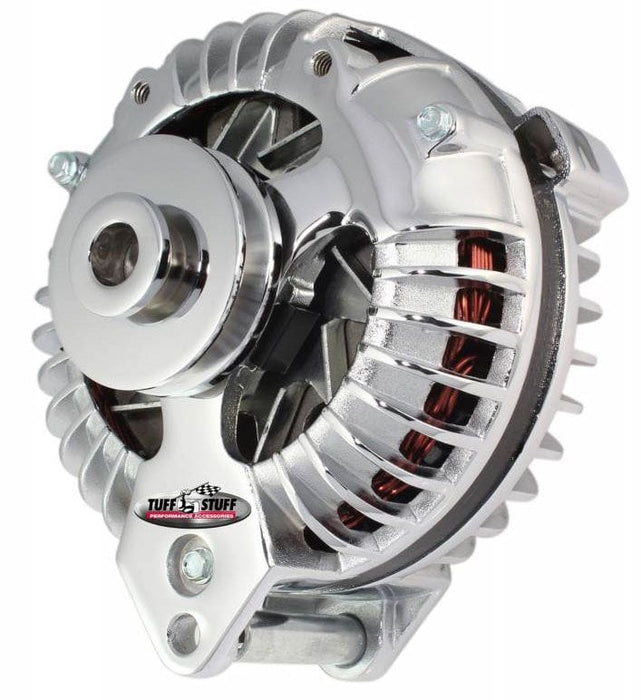 TUFFSTUFF 60 AMP, 1 Wire, Internal Regulator, Single V Groove Pulley Chrome Chrysler Alternator TUF8509RBSP Autofit