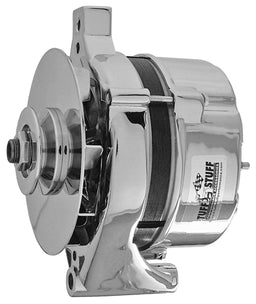 TUFFSTUFF 70 AMP, OEM Wire, External Regulator, Single V Groove Pulley Chrome Ford Alternator TUF7078NA Autofit