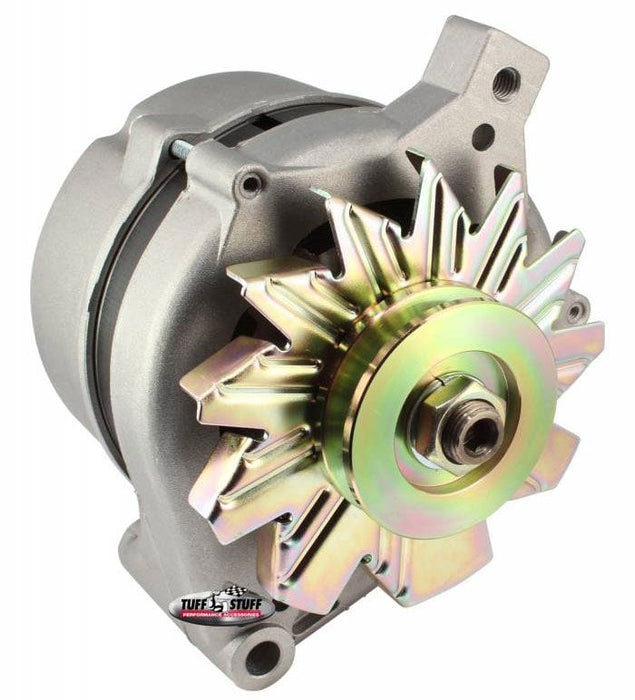 TUFFSTUFF 70 AMP, OEM Wire, External Regulator, Single V Groove Pulley Natural Cast Ford Alternator TUF7078 Autofit