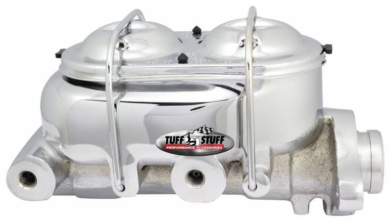 TUFFSTUFF Chrome Universal Dual Port/Dual Reservoir Master Cylinder 1" Bore TUF2020NA Autofit