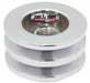 TUFFSTUFF Double V-Groove, 2.628" O.D Chrome Billet Steel Alternator Pulley TUF7610F Autofit