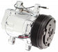 TUFFSTUFF R-12 Style, 6 Groove Serpentine Pulley Sanden Style A/C Compressor, Chrome TUF4517NA6G Autofit