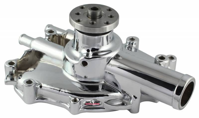 TUFFSTUFF Suit Ford 289-351W (L/H Inlet) Chrome Cast Aluminium Water Pump TUF1625NG Autofit