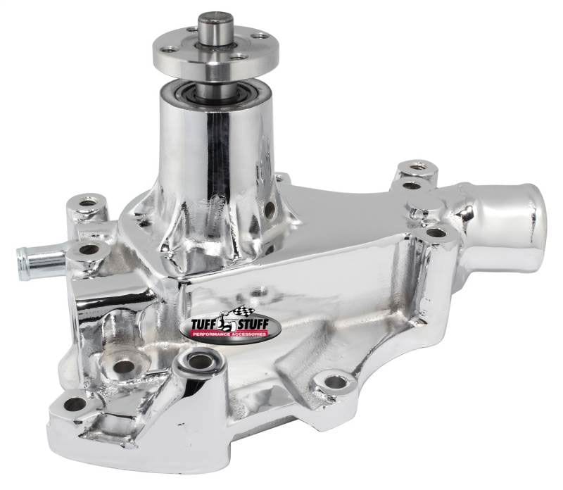 TUFFSTUFF Suit Ford 302-351C Chrome High Flow Cast Water Pump with Passenger Side Inlet TUF1469B Autofit