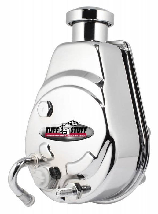 TUFFSTUFF With 5/8" Keyed Shaft Saginaw Power steering Pump - Chrome TUF6176 Autofit