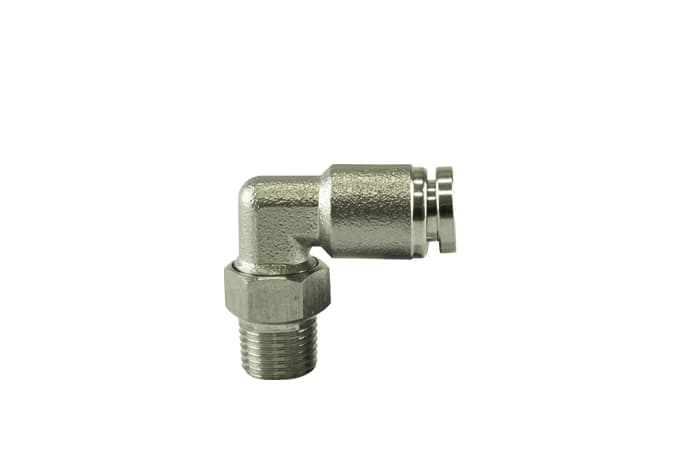 Turbosmart Turbosmart 1/8" NPT 90º Pushloc Fitting - SS - 1/4" 1/8" NPT 90º Pushloc Fitting - SS - 1/4" Autofit