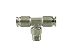 Turbosmart Turbosmart 1/8" NPT Tee Pushloc Fitting - SS - 1/4" 1/8" NPT Tee Pushloc Fitting - SS - 1/4" Autofit