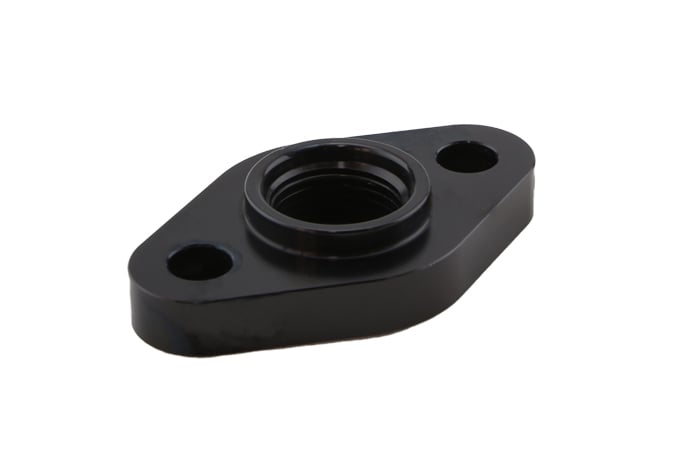Turbosmart Turbosmart Billet Turbo Drain adapter with Silicon O-ring. 52.4mm mounting hole center - Large frame universal fit. Billet Turbo Drain adapter with Silicon O-ring. 52.4mm mounting hole center - Large frame universal fit. Autofit