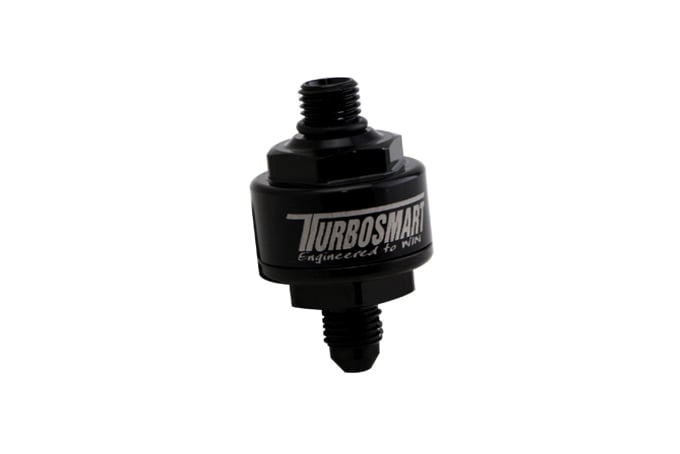Turbosmart Turbosmart Billet Turbo Oil Feed Filter 44um AN-4 to AN-4 ORB - Black Billet Turbo Oil Feed Filter 44um AN-4 to AN-4 ORB - Black Autofit