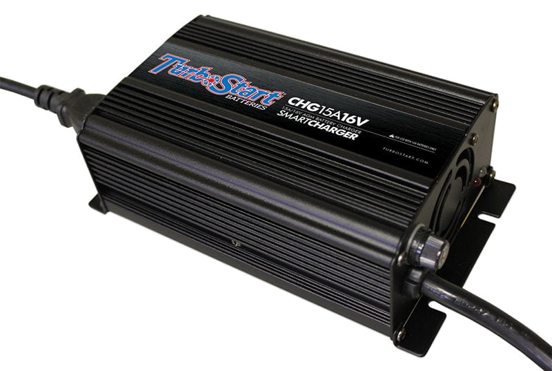 Turbostart Suit 16V Batteries 15A Charge Rate (240V) 16-Volt AGM Smartcharger TSSCHG15A16V Autofit