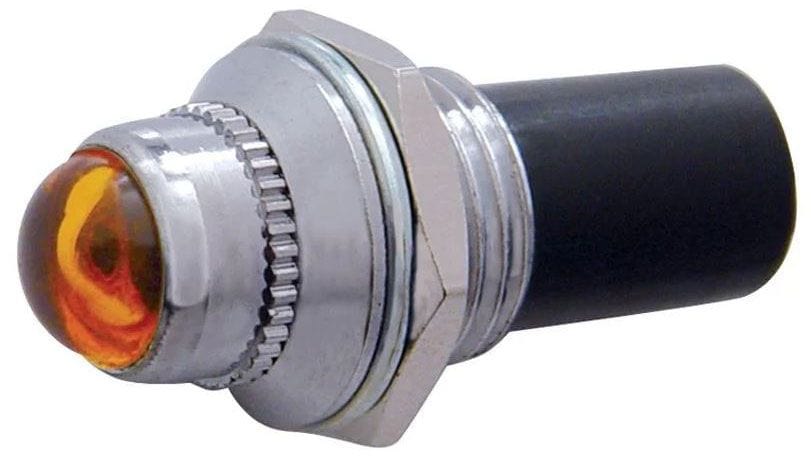 UPI 3/8" Mini 12V Pilot Dash Lamp Warning Light, Amber UP40051 Autofit